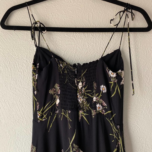 Reformation Juliette Dress in Veuve floral pattern Black floral midi dress, sz 0 - Picture 11 of 13